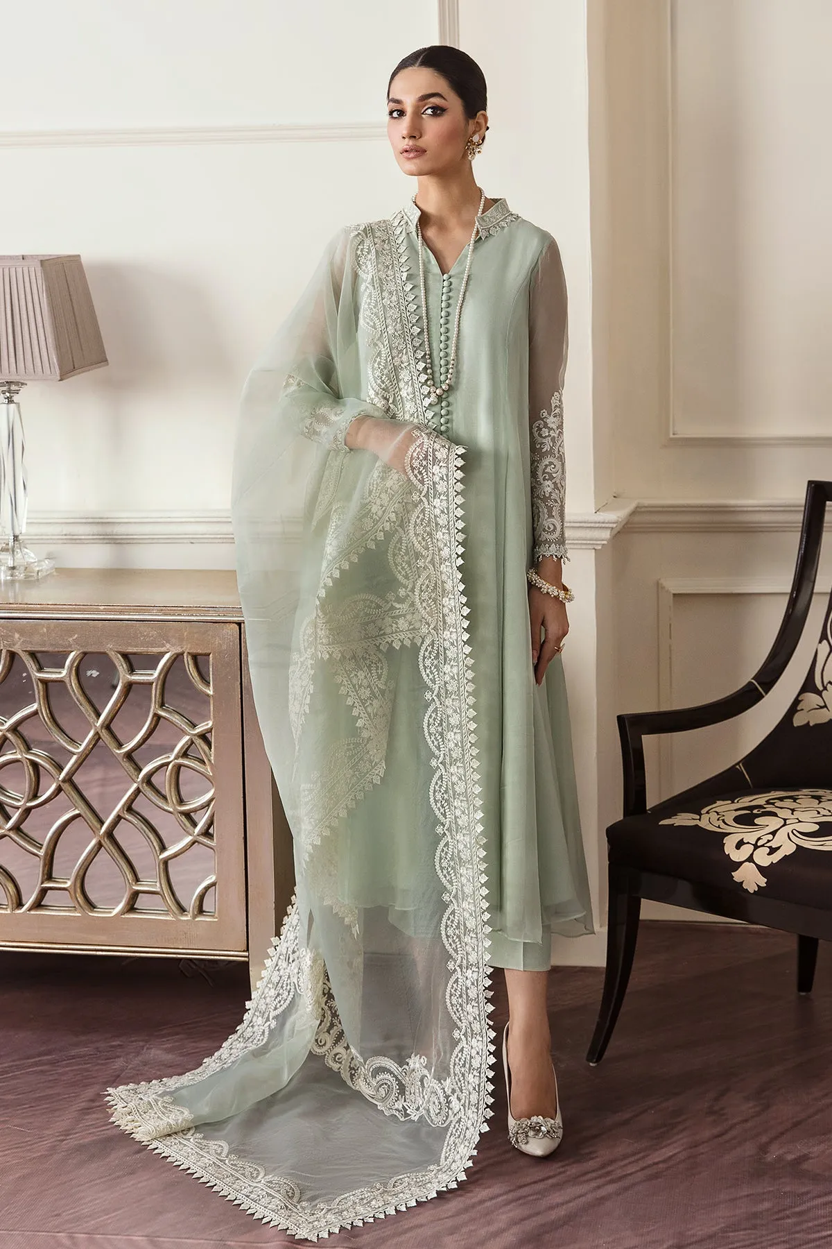 EMBROIDERED CHIFFON PR-756