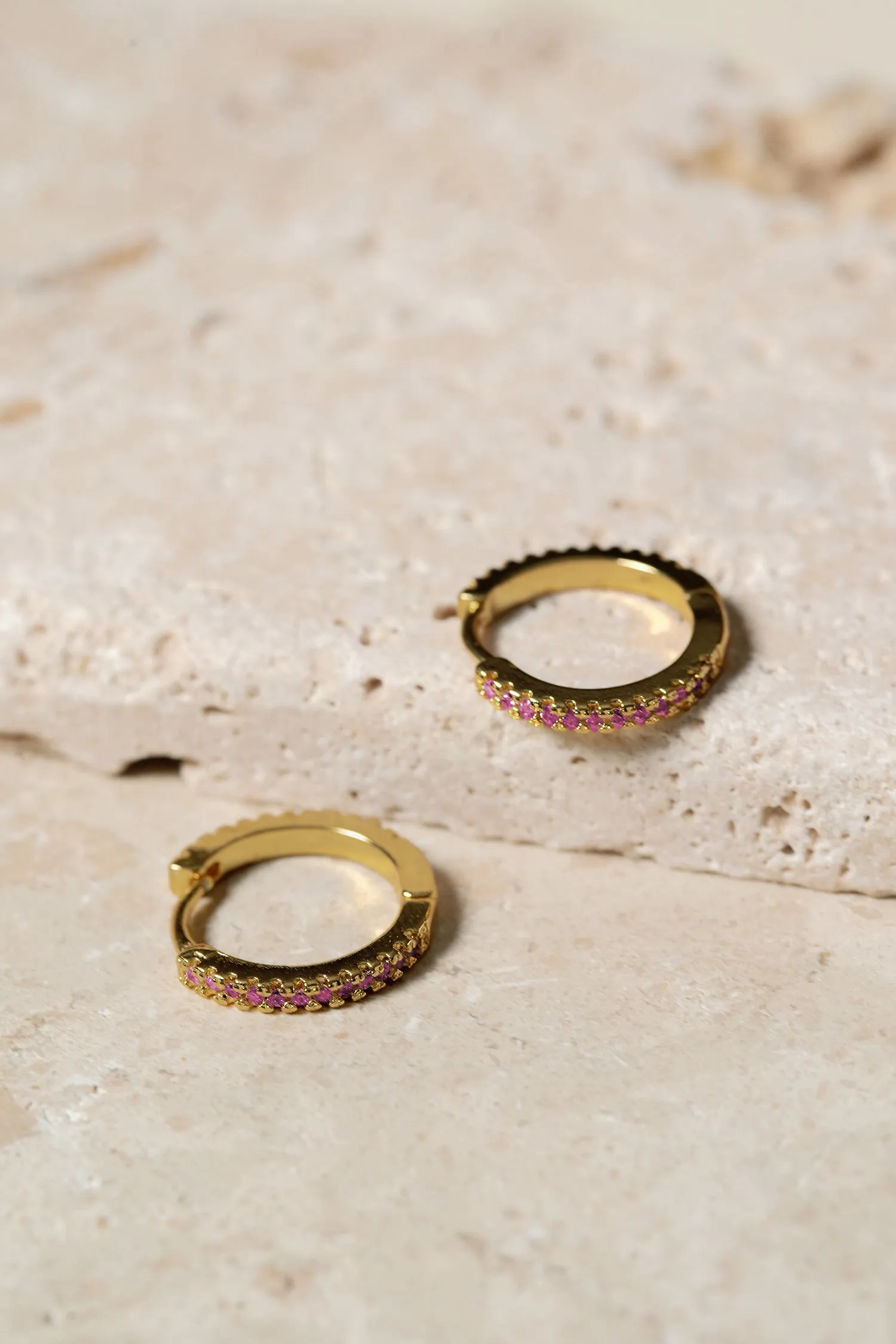 Emerson Pavé Huggie Earrings