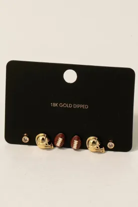 Football Earring Set