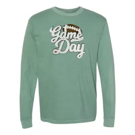 Football 'Game Day' Letter Patch Long Sleeve T-Shirt