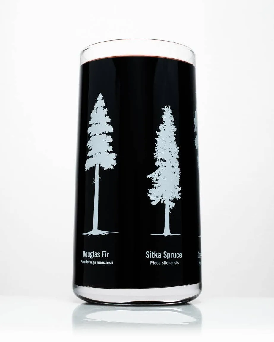 Forest Giants Drinking Glass