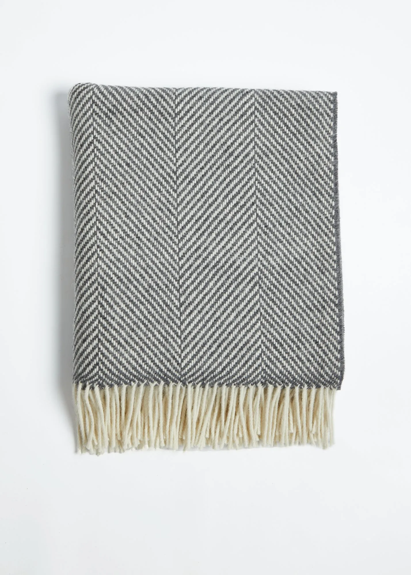 Foxford Oxford Herringbone Merino Throw