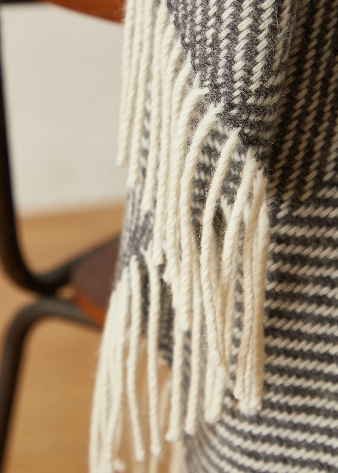 Foxford Oxford Herringbone Merino Throw