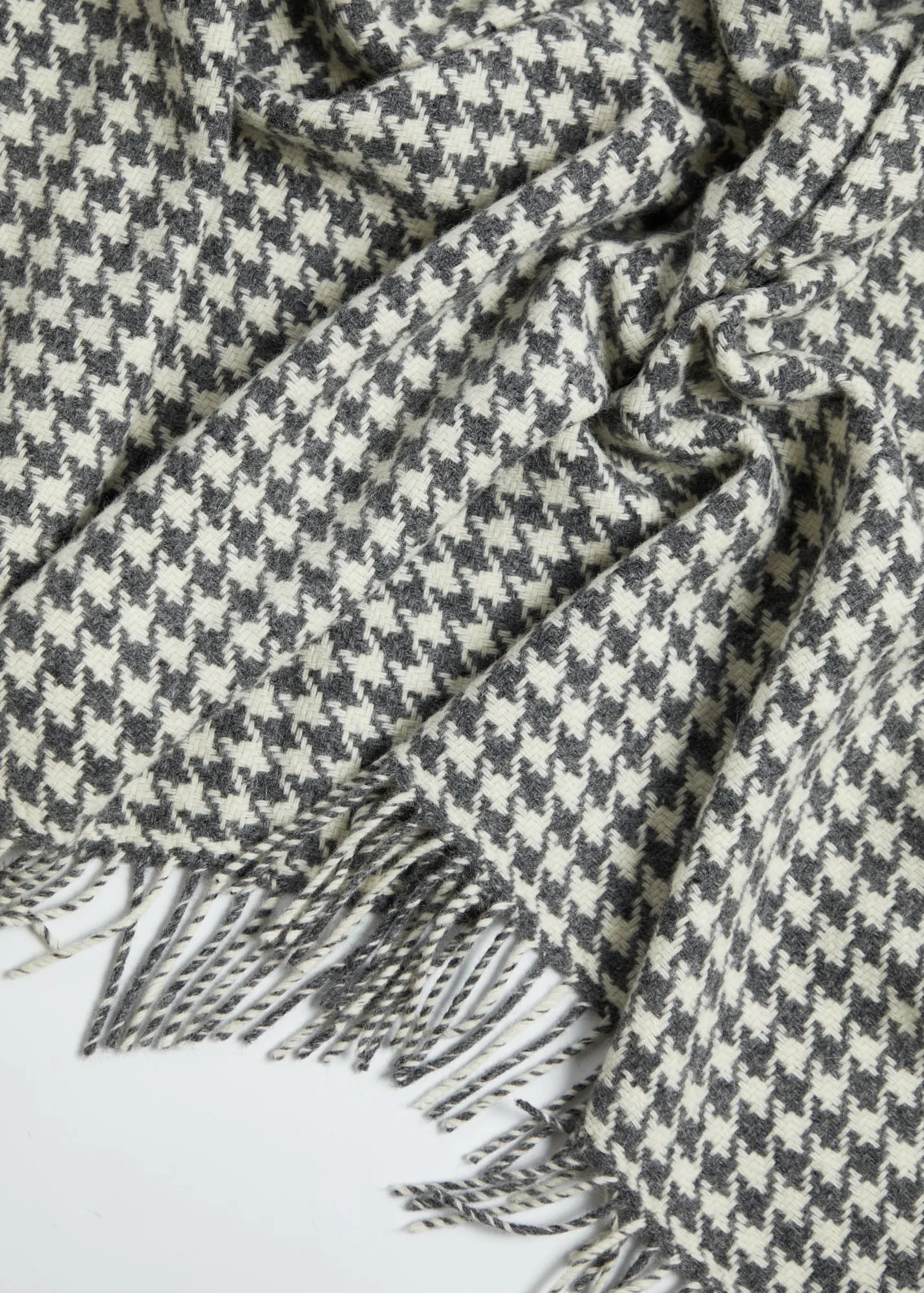 Foxford Oxford Houndstooth Merino Throw