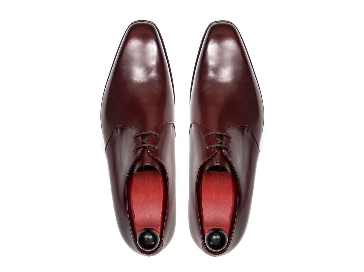 Fremont - MTO - Burgundy Calf - MGF Last - Single Leather Sole