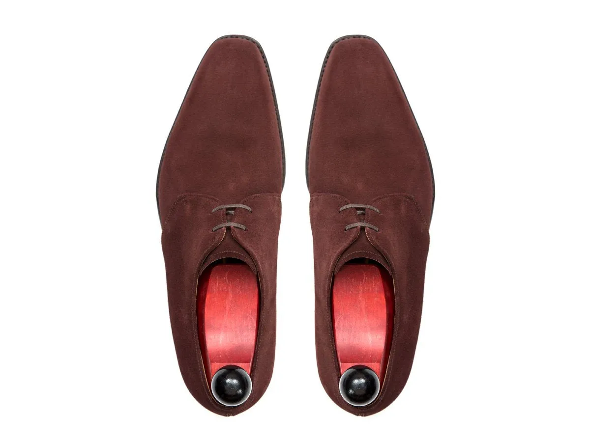 Fremont - MTO - Burgundy Suede - MGF Last - Single Leather Sole