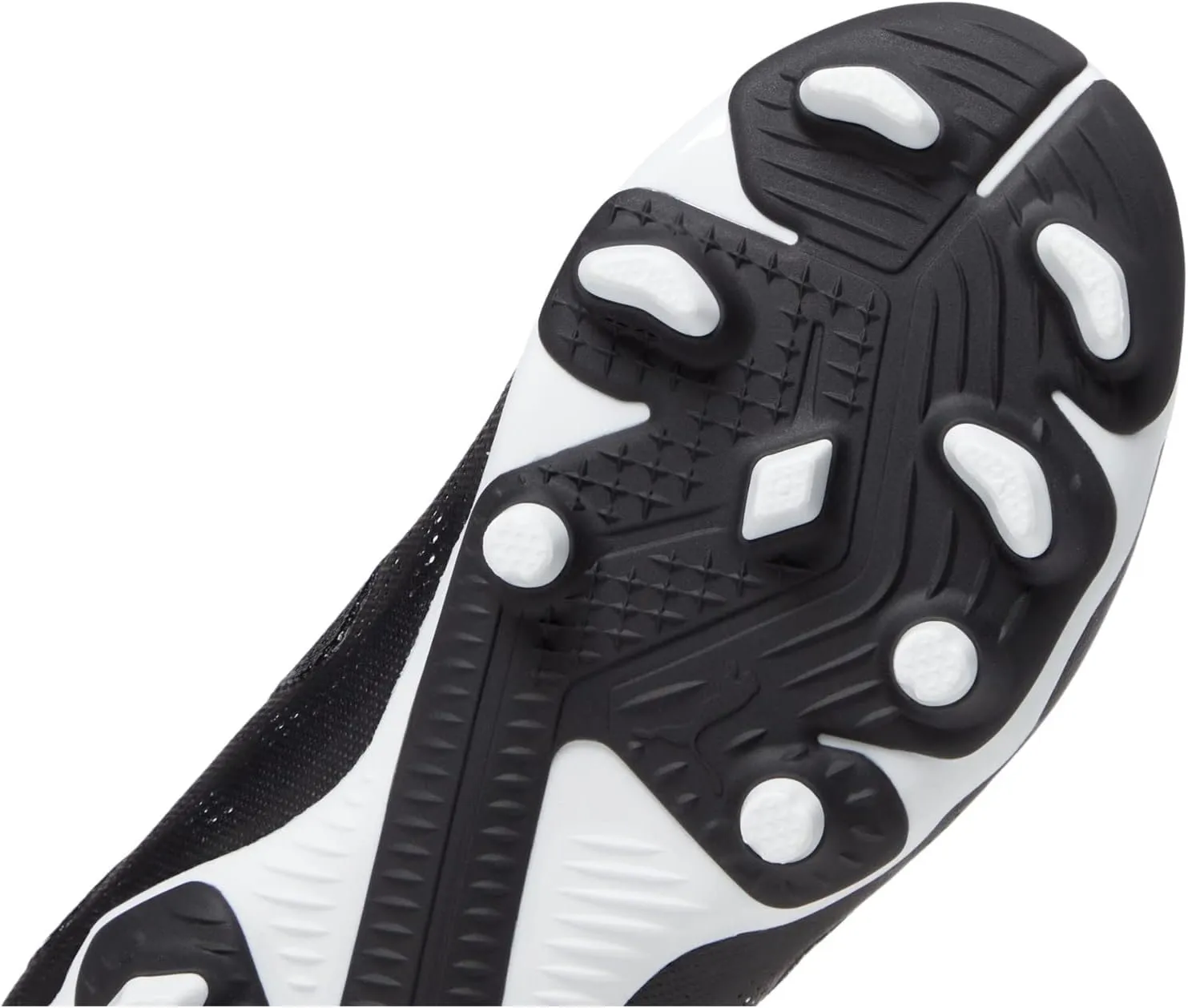 Future Play Firm Ground/Artificial Ground PUMA Cleats, Puma Black/Puma White