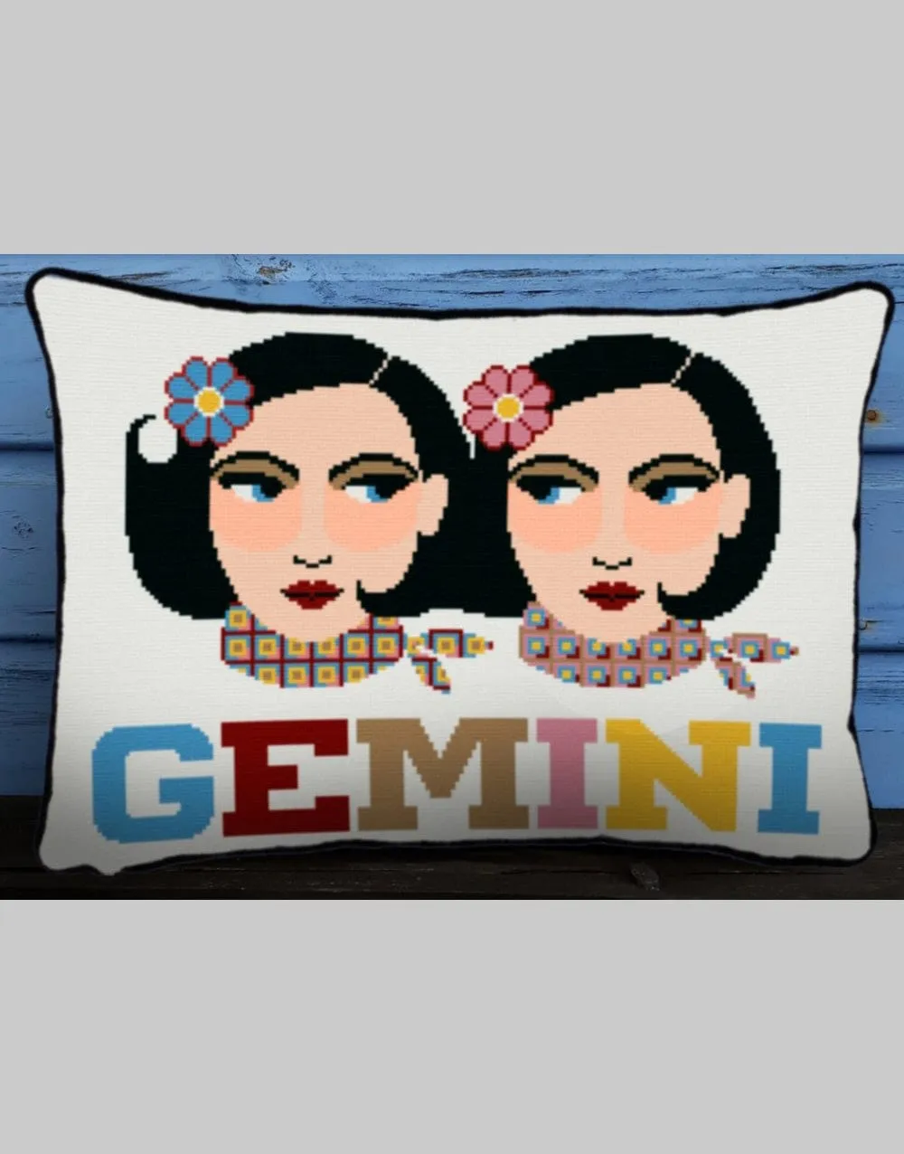 Gemini Star Sign Emily Peacock Counted Cross Stitch Kit