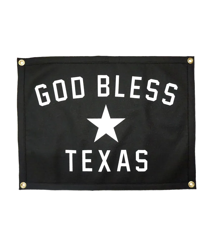 God Bless Texas Camp Flag - Oxford Pennant