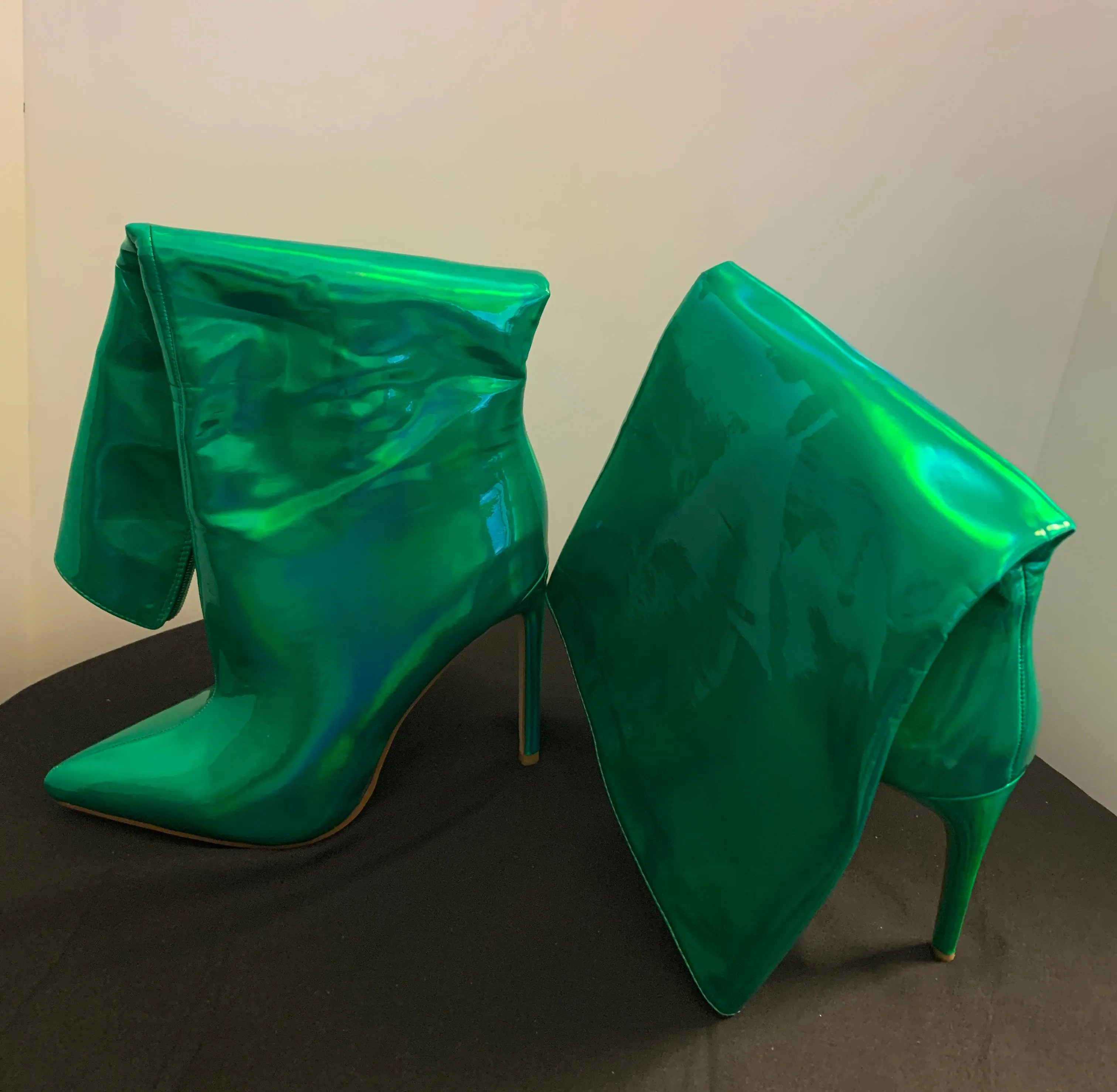 Green Metallic Boot