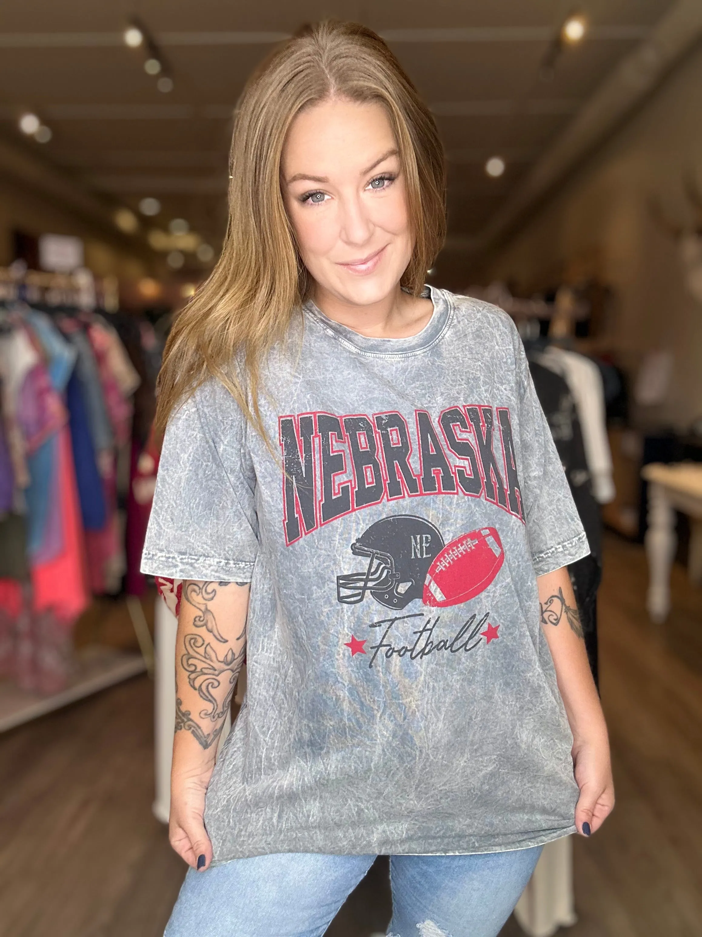 Grey State Football Graphic Tee