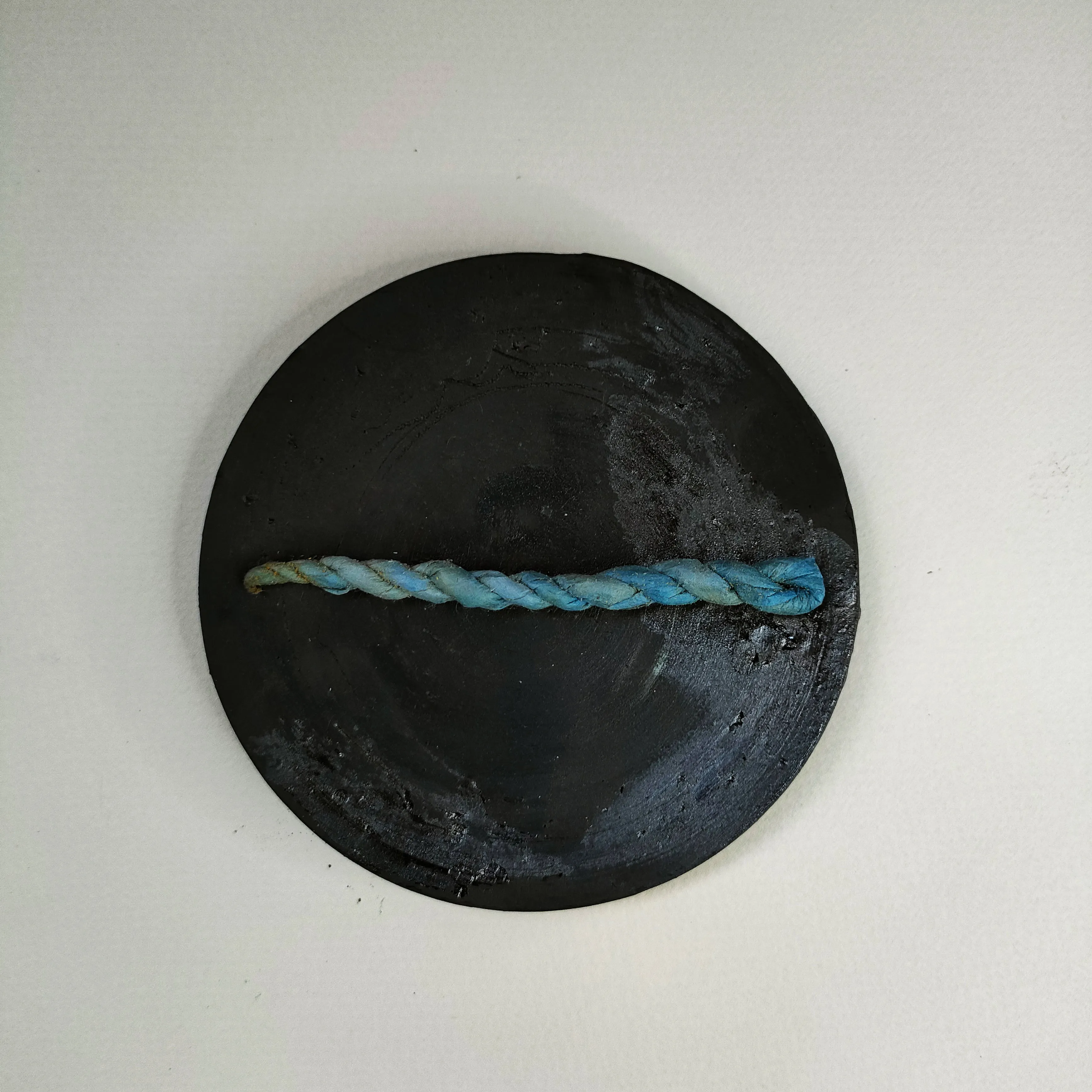 Handmade Incense Holder _ Black Clay