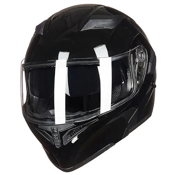 ILM Motorcycle Dual Visor Flip up Modular Full Face Helmet Model 902