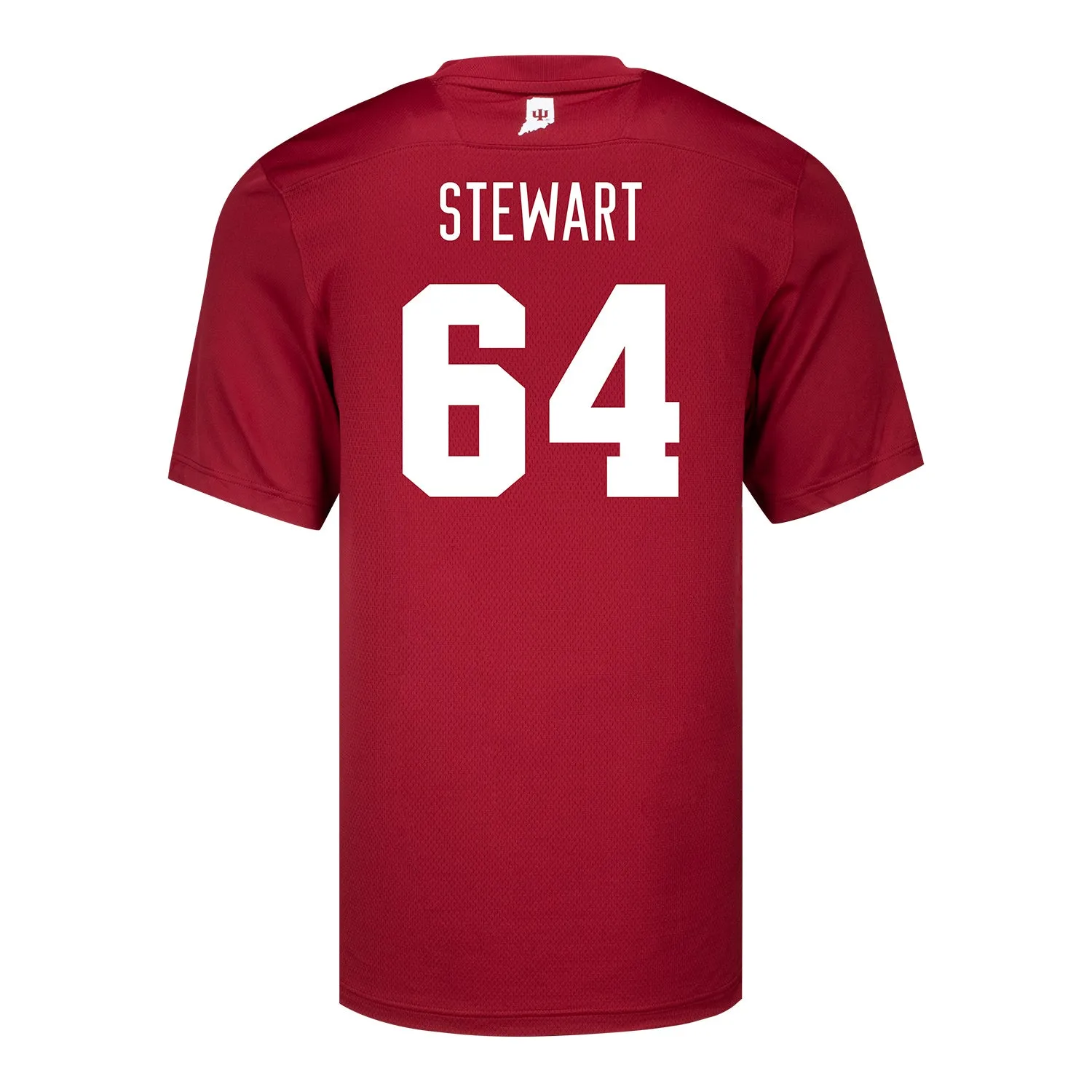 Indiana Hoosiers Adidas #64 Race Stewart Crimson Student Athlete Football Jersey