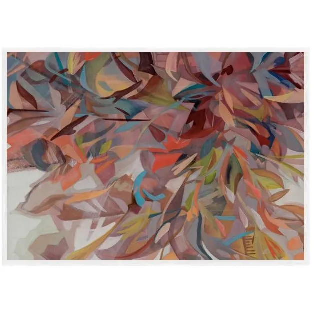 Inspire Autumn Leaves Abstract Wall Art