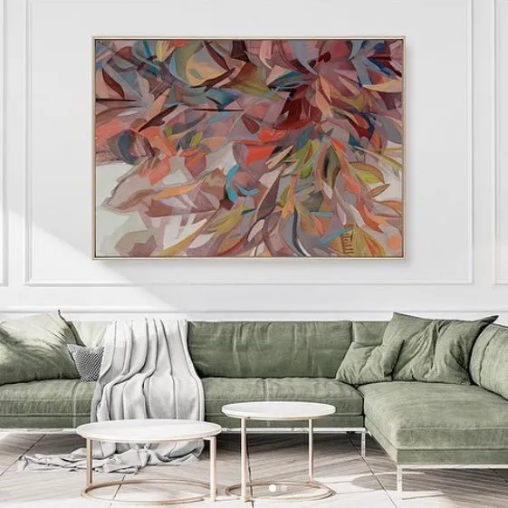 Inspire Autumn Leaves Abstract Wall Art