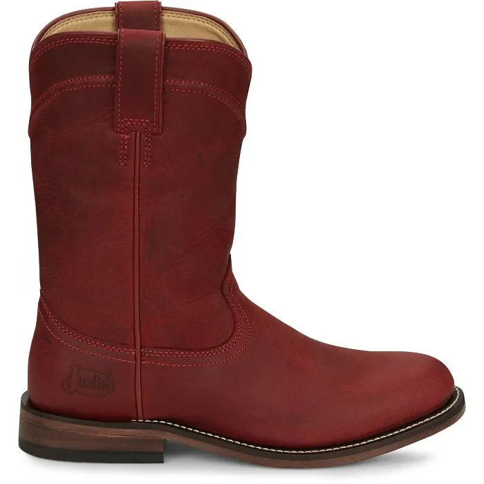 Justin Boots Women's Holland 10" Roper Red Western Boots