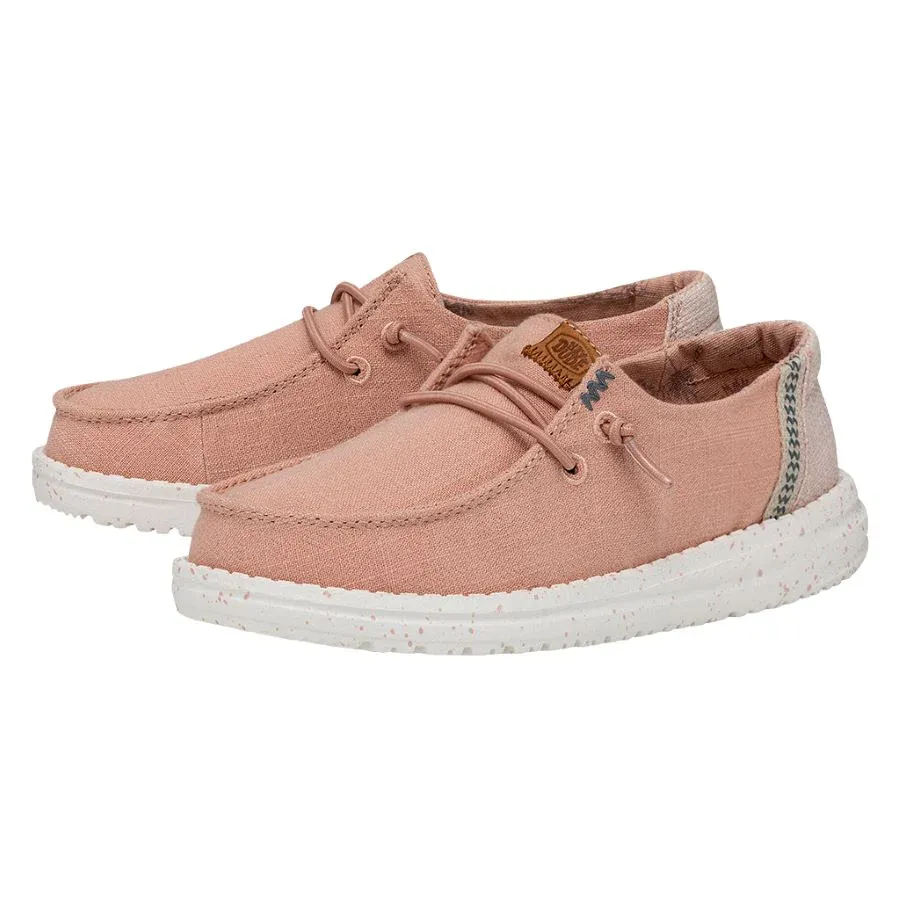 Kid's HeyDude Wendy Washed Rose Shoes