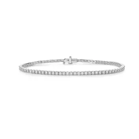 Lab Grown Diamond Tennis Bracelet (3.00 ct.) 2.65mm 4-Prongs Setting in 14K Gold