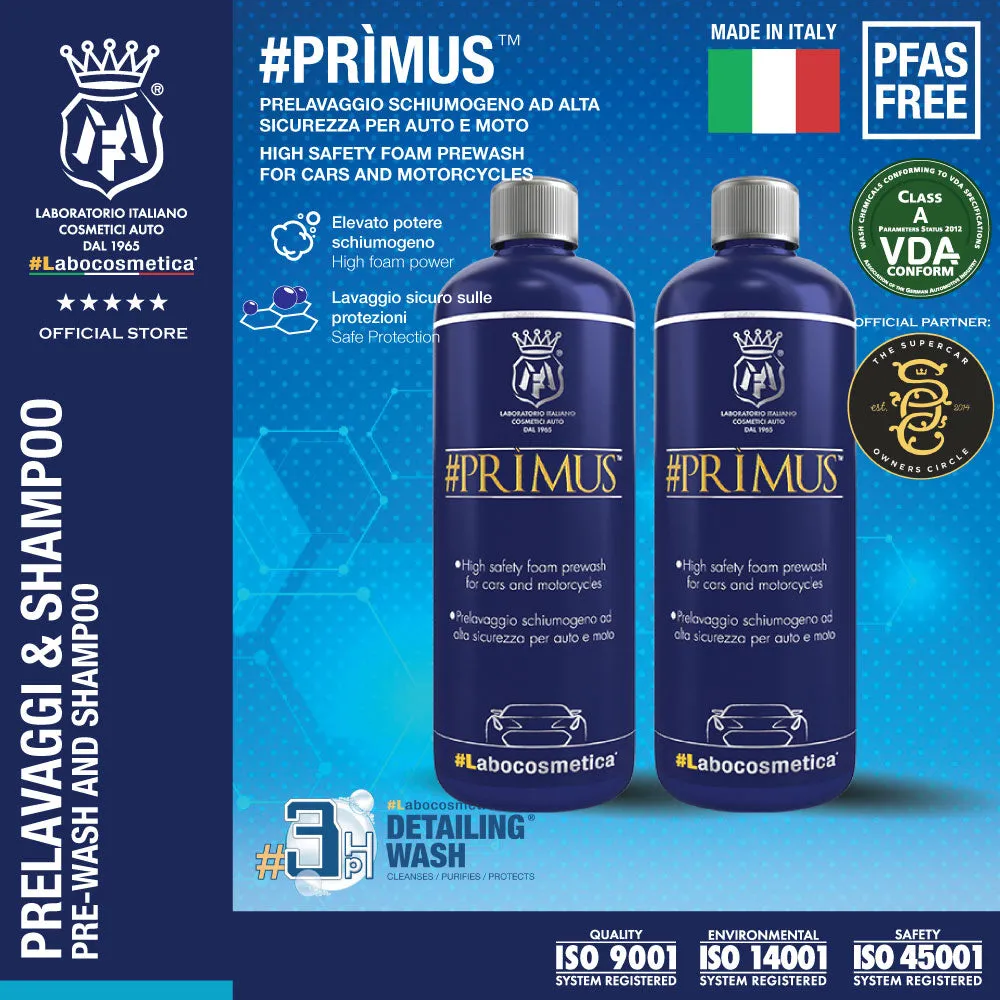 Labocosmetica PRIMUS (High safety multipurpose foam prewash for cars and motorcycle)