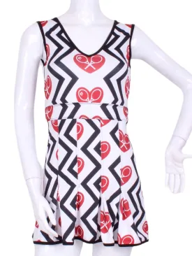 Limited Zig Zag Print Angelina Dress