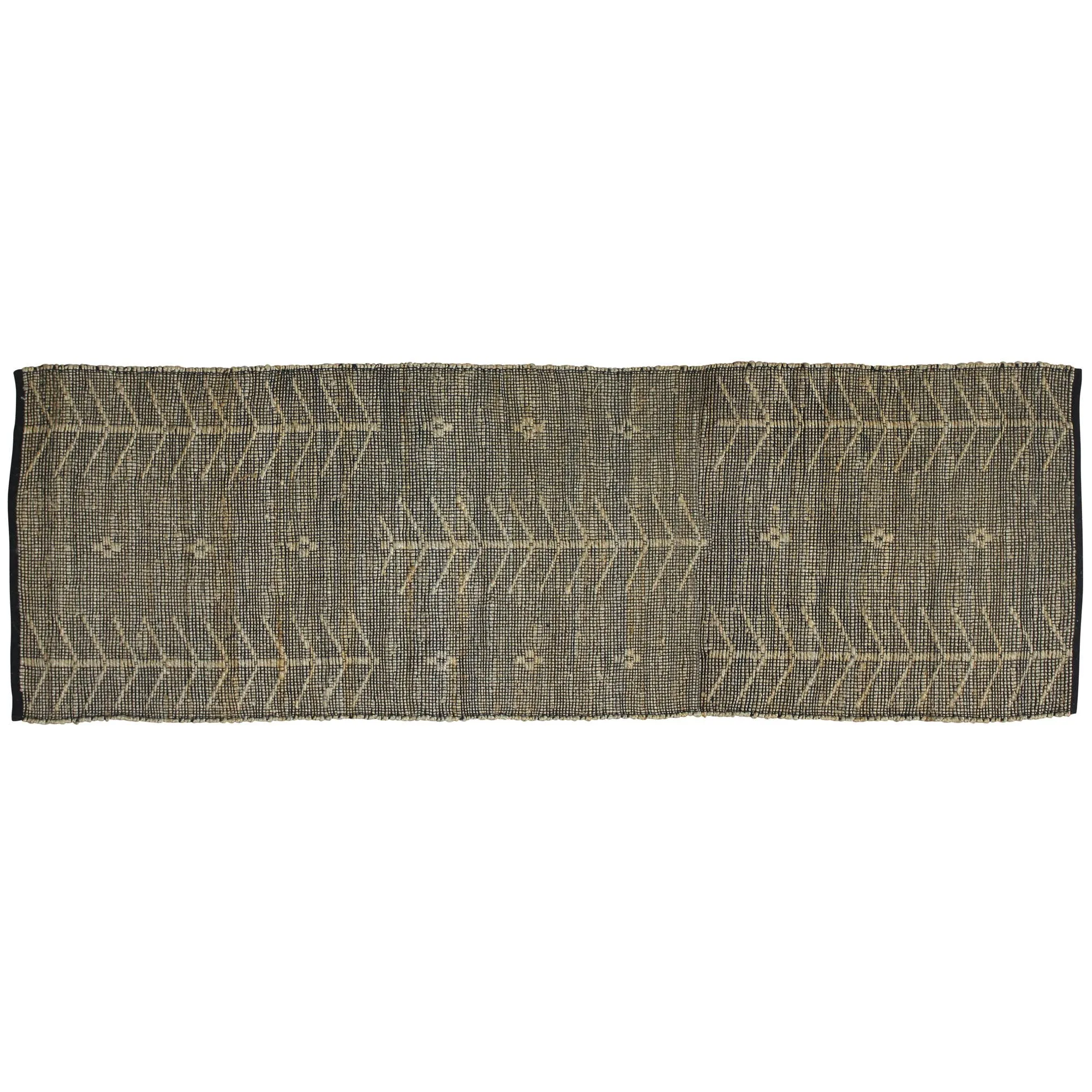 Malika Rug, Hemp, Black