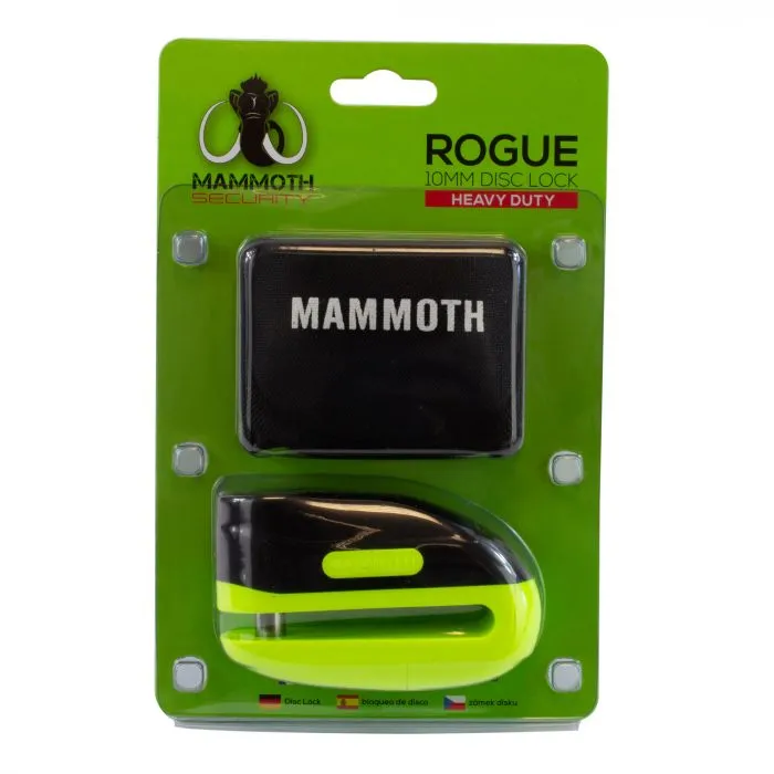 Mammoth Security Rogue Disc Lock 10mm Yellow