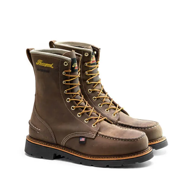 Men's Thorogood 1957 SERIES – WATERPROOF – 8" CRAZYHORSE MOC TOE – MAXWEAR90™