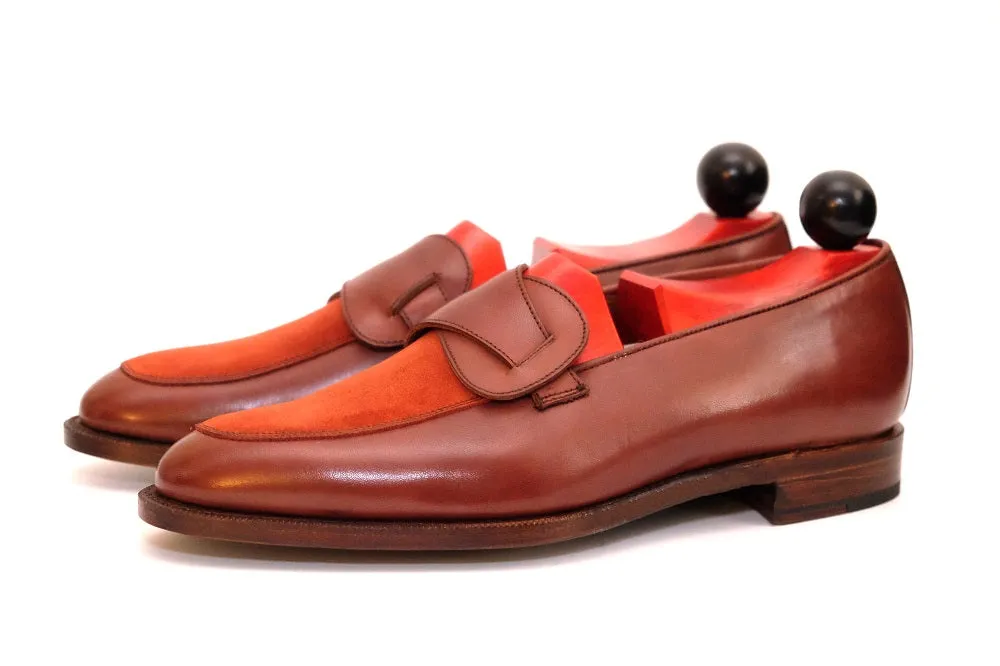 Meridian - MTO - Cedar Calf / Rust Suede - TMG Last - Single Leather Sole