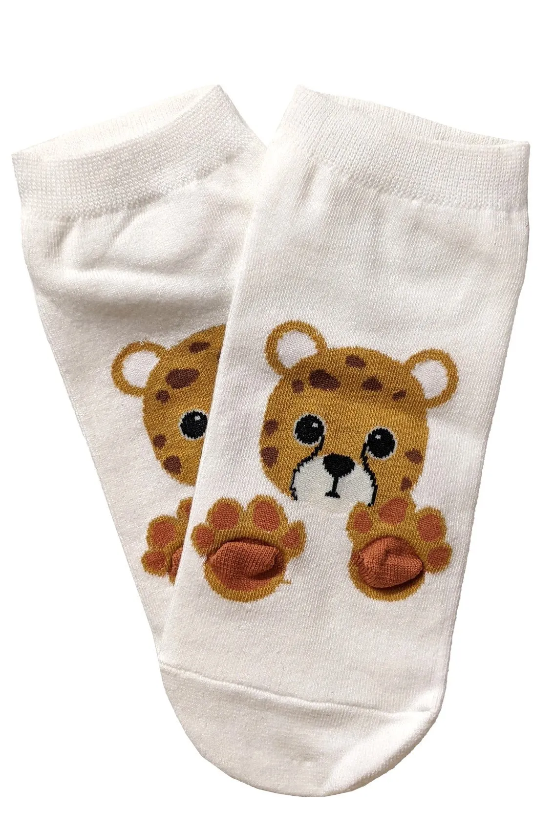 Paws Out Cotton Ankle Socks White