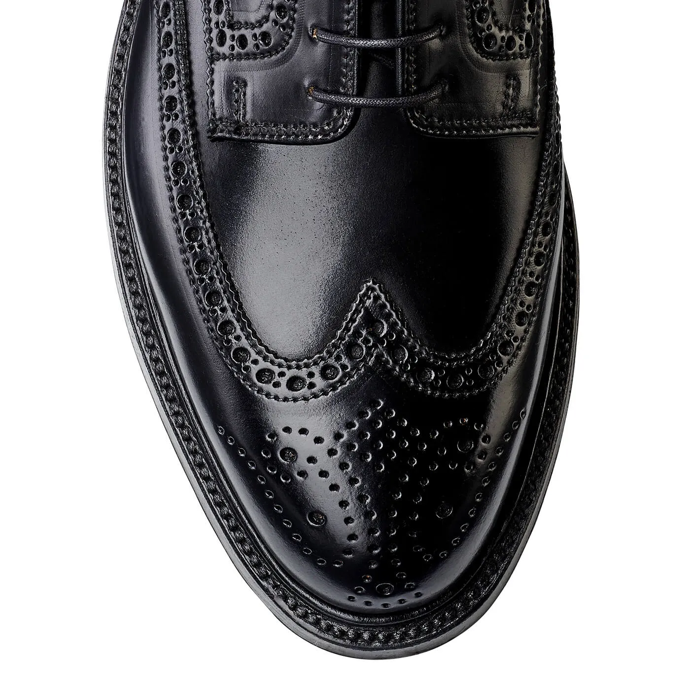 Black Cordovan Pembroke Leather Shoes