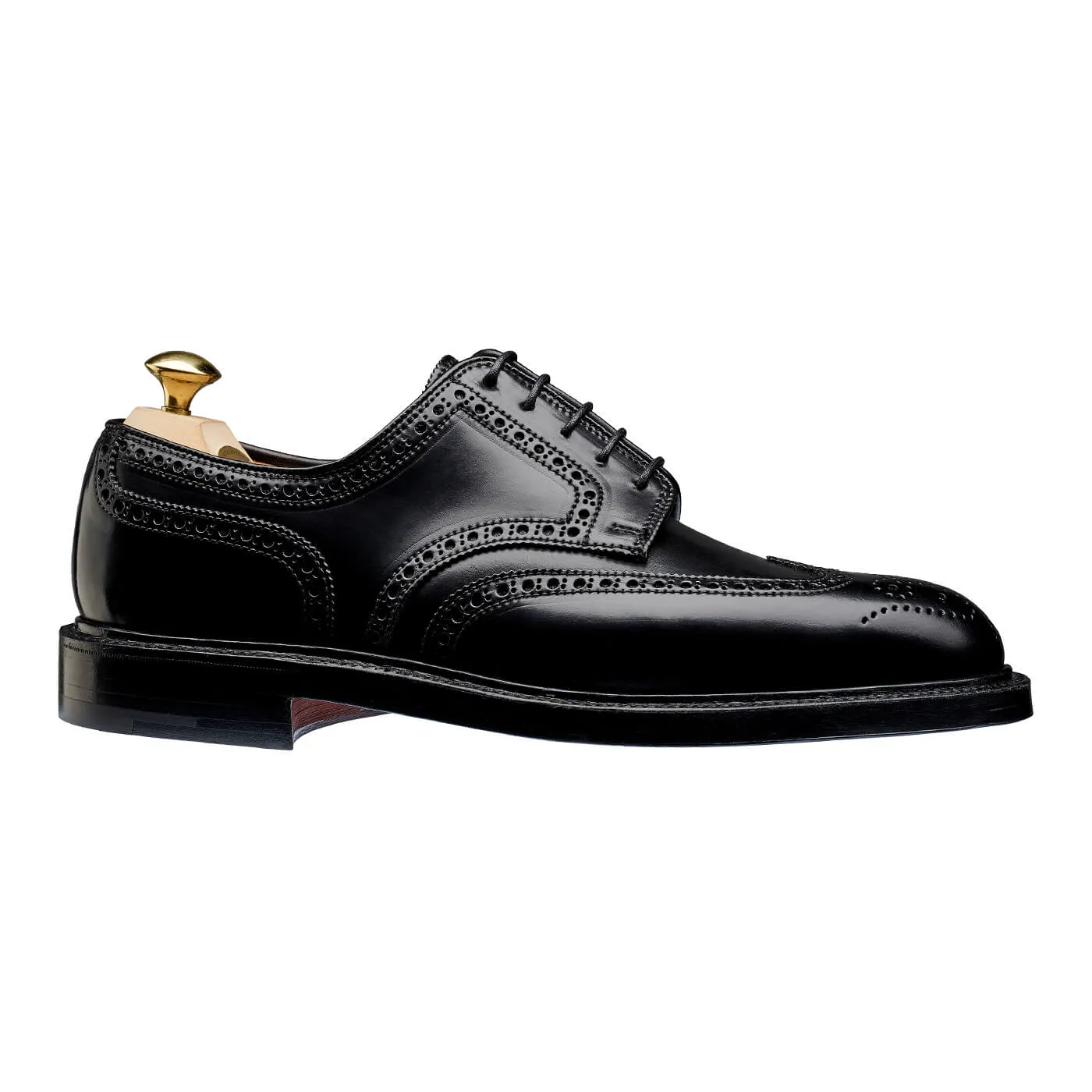 Black Cordovan Pembroke Leather Shoes