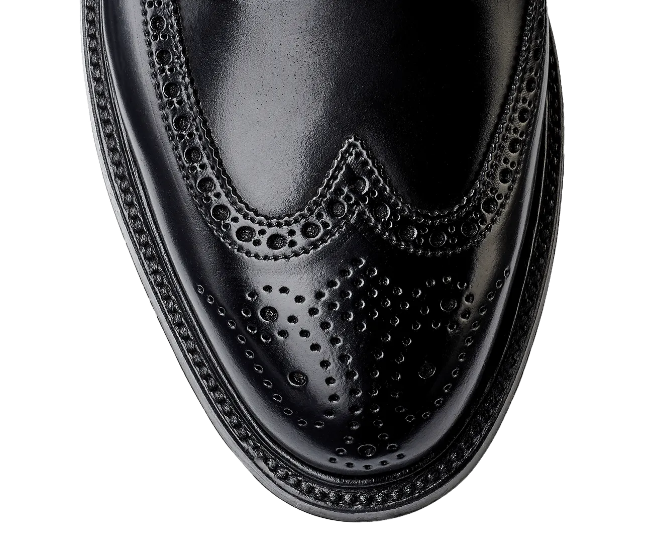 Black Cordovan Pembroke Leather Shoes