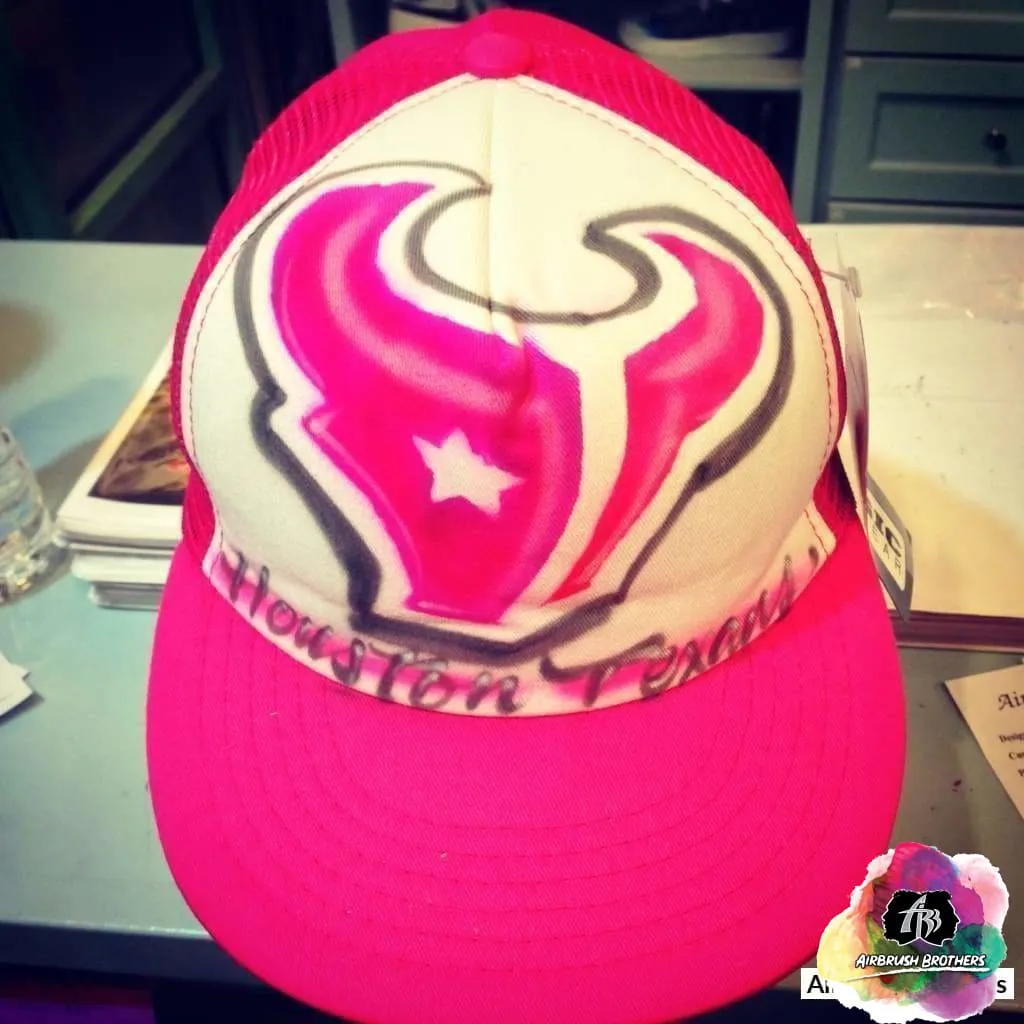 Pink Texans Logo Design