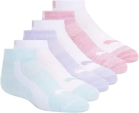 PUMA Girls' 6-Pack Low Cut Socks