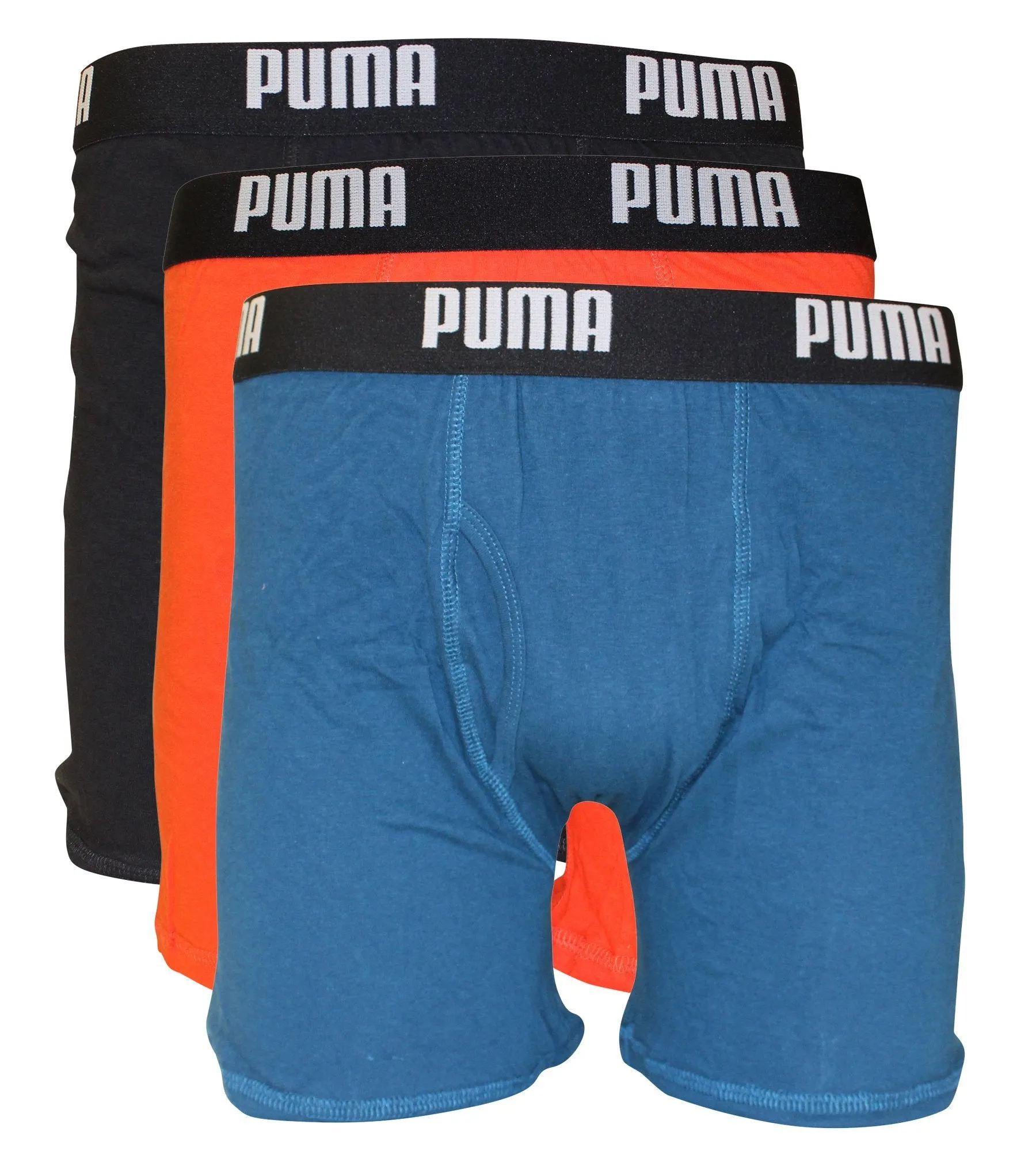 PUMA Men's 3 Pack 100% Cotton Boxer Brief