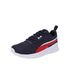 Puma Unisex-Kid Flexrate JR New Navy-High Risk Red-Black Sneaker - 3 UK (39903703)