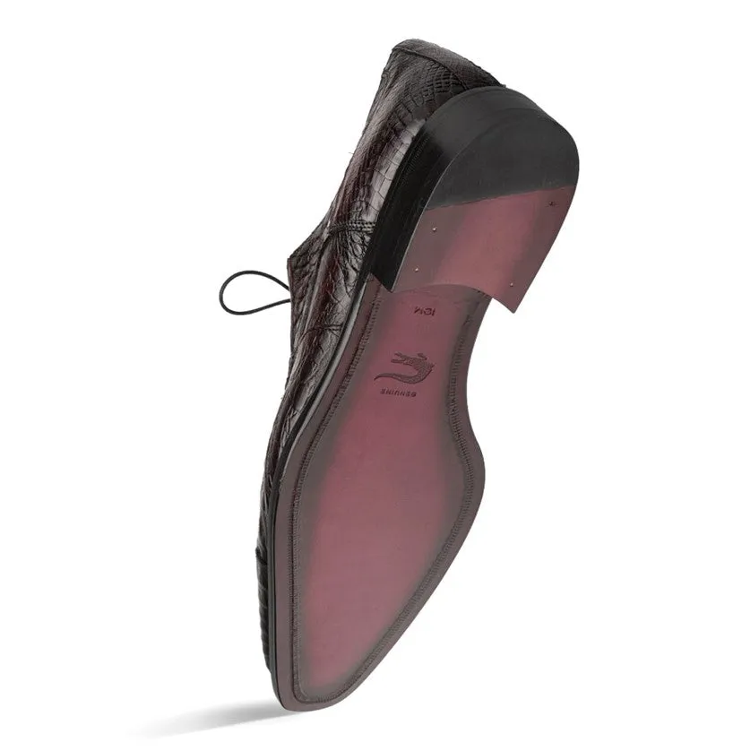 "Giovane" Crocodile Derby Burgundy