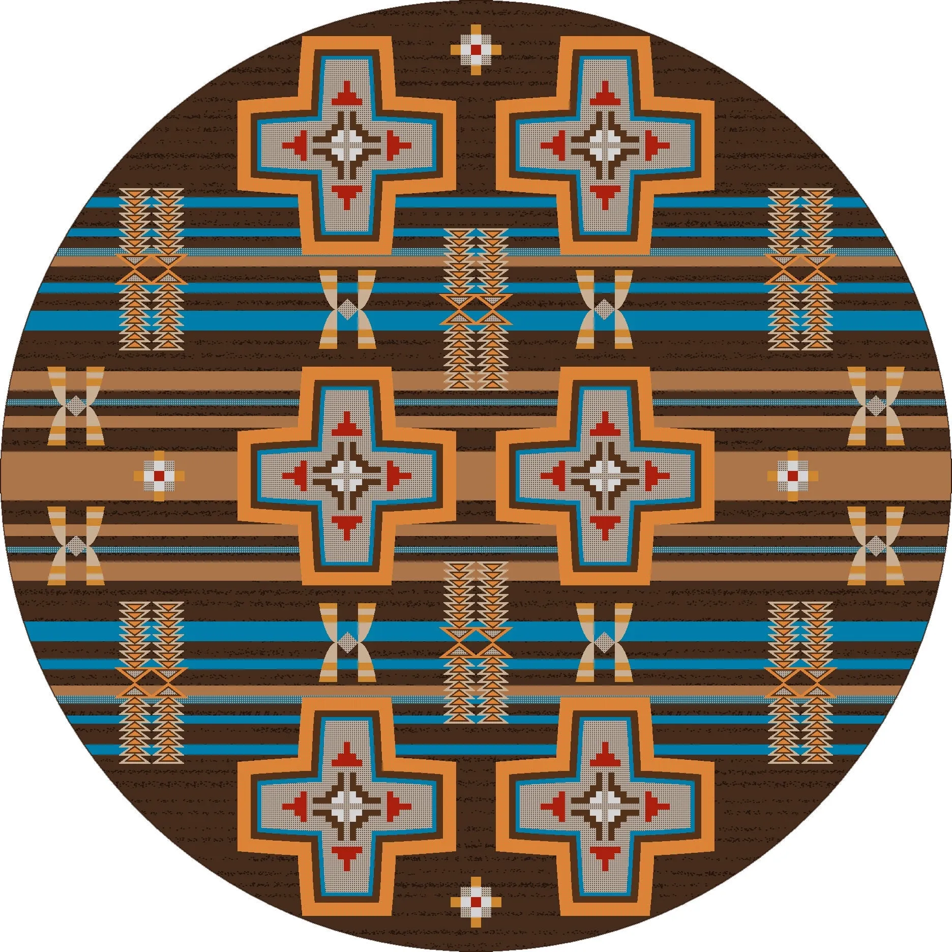 "Grand River Desert Rust" Southwestern Area Rugs - Choose from 6 Sizes!