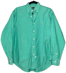 "The Big Oxford" Green Button Down Shirt by Ralph Lauren