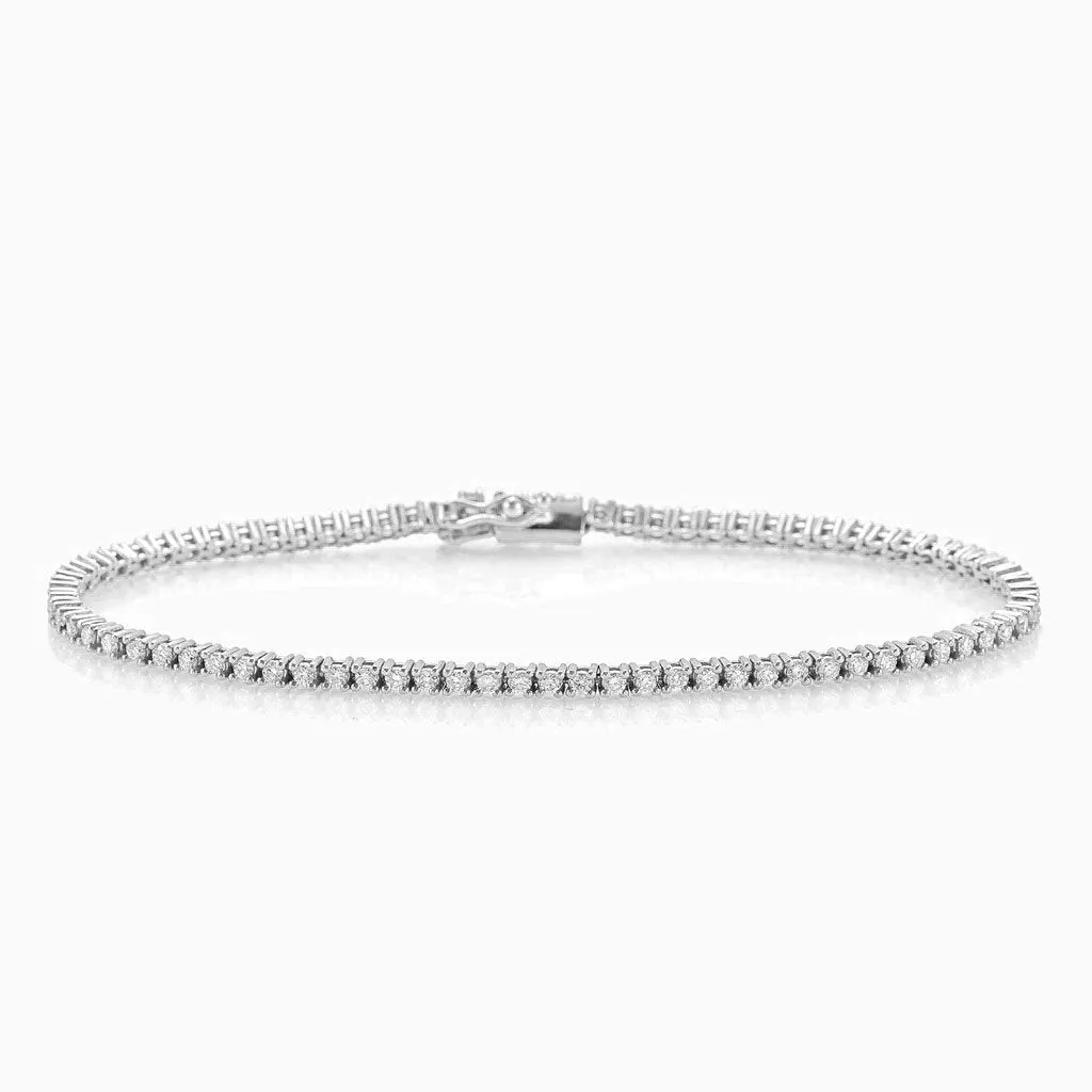 Ready to Ship Diamond Tennis Bracelet (1.50 ct.) 1.7 mm 4-Prongs Setting in 14K Gold