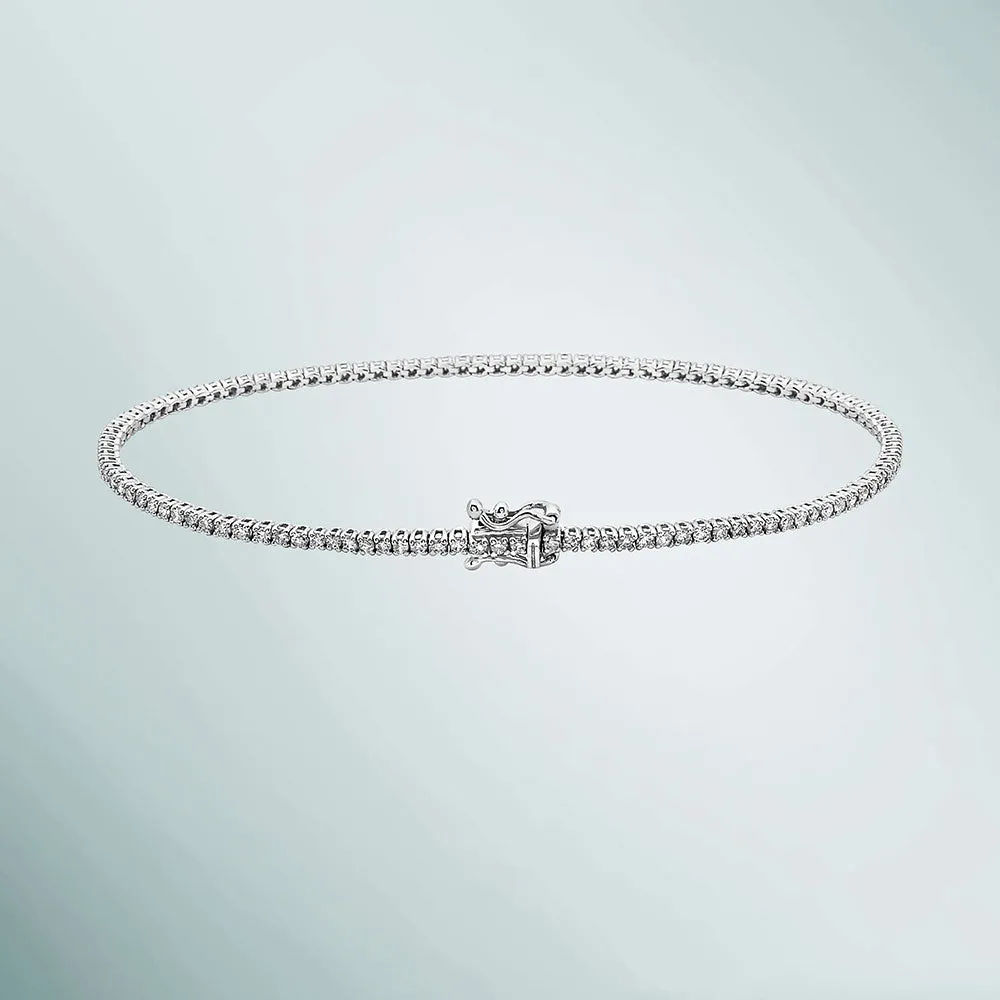 Ready to Ship Diamond Tennis Bracelet (1.50 ct.) 1.7 mm 4-Prongs Setting in 14K Gold