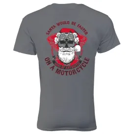 Santa on a Motorcycle Tee