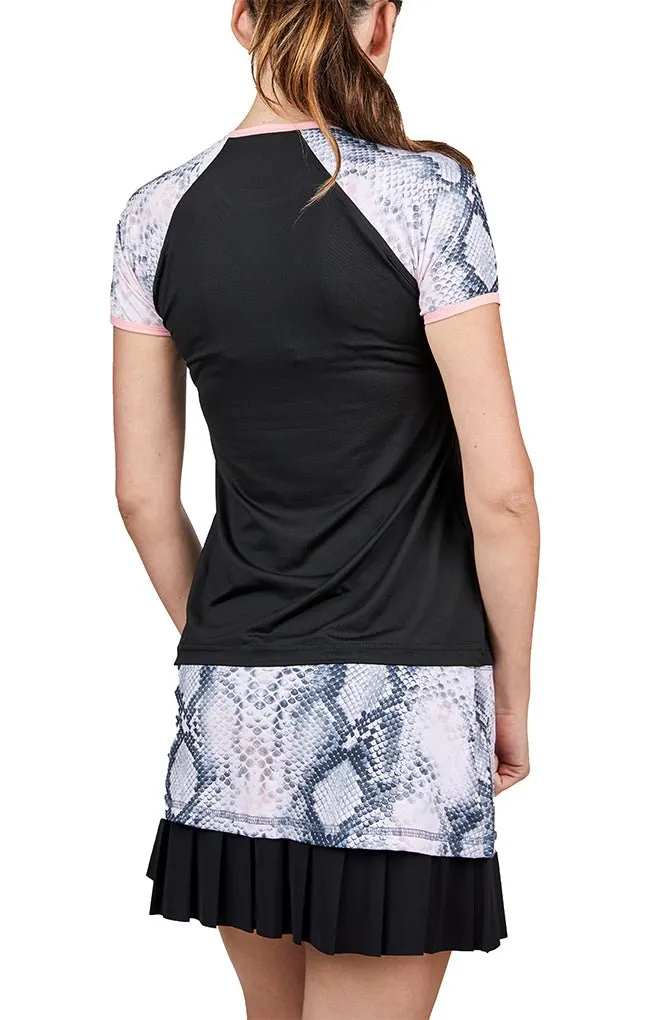 Short Sleeve - Rose Anaconda