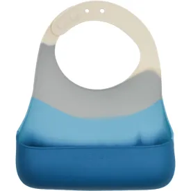 Silicone Bib | Color Splash Collection - Desert Teal Ombre