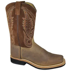 Smoky Mountain Men's Brown Distress Square Toe Boot