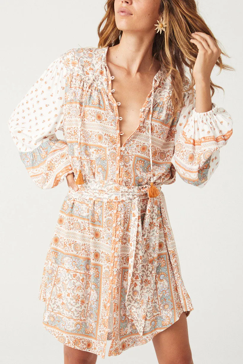 Spell Sunshine Bandit Tunic Dress - Desert Sage