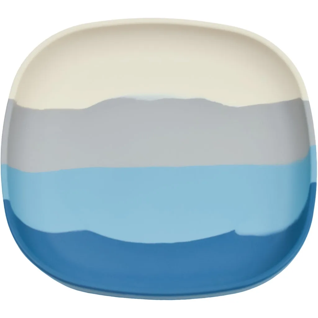 Suction Silicone Plate | Color Splash Collection - Desert Teal Ombre