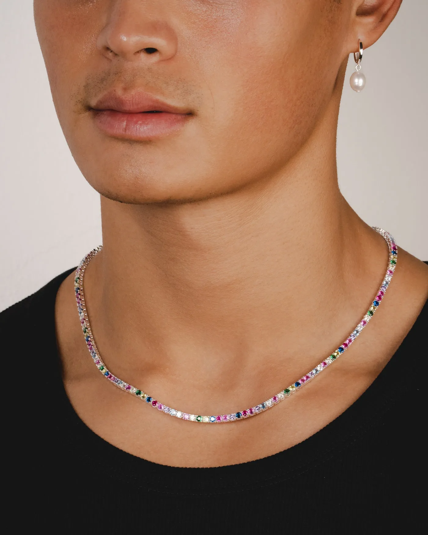 Tennis Necklace - Rainbow