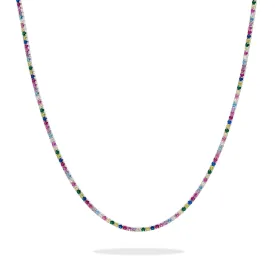 Tennis Necklace - Rainbow